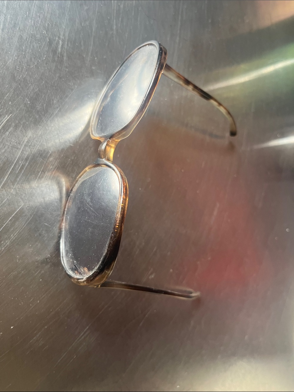 60s Round Tortoiseshell Glasses - Brown